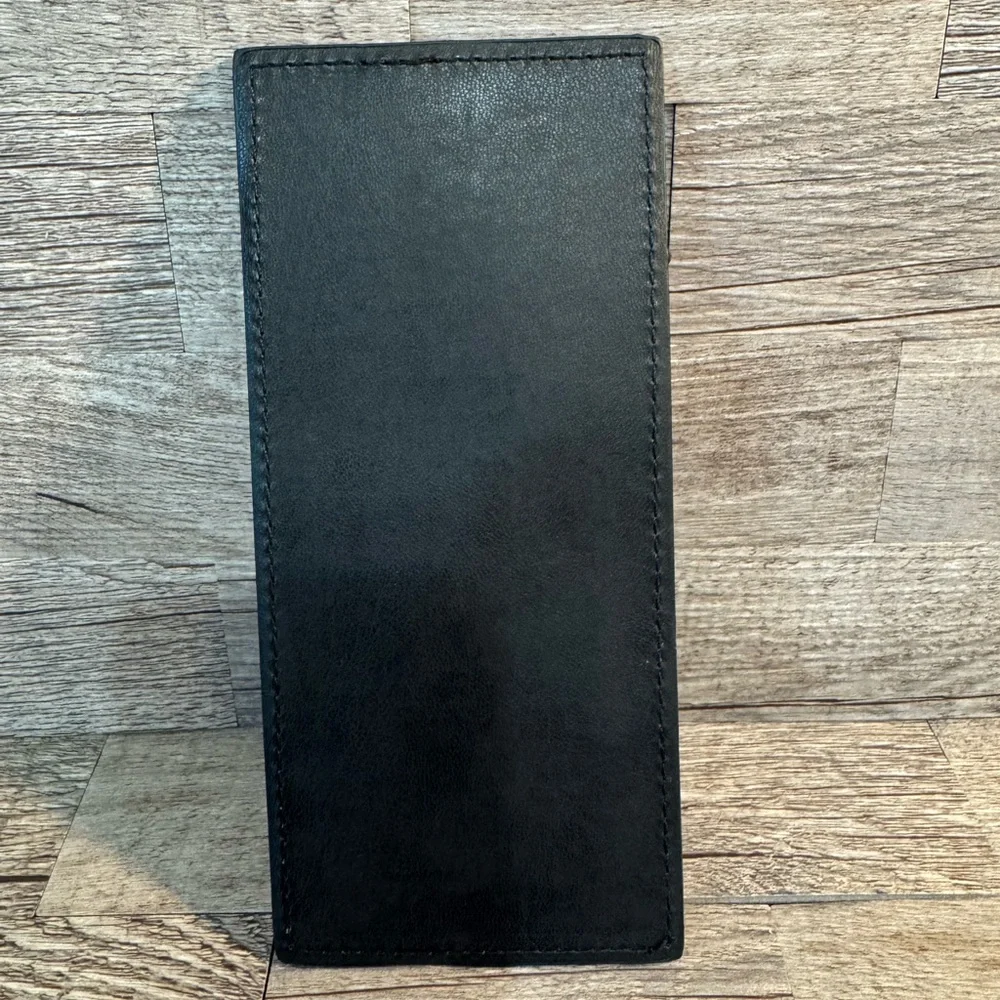 Badgley Mischka Black Leather Wallet NWT - Picture 2 of 5